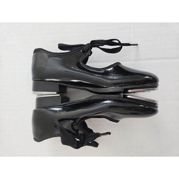 Capezio Tyette Tap Shoe, Style N625C Black Patent Tap Shoe, girls sizing 12.5 - Picture 3 of 6